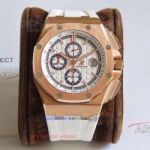 Summer Edition 2017 JF  Audemars Piguet Royal Oak Offshore Chronograph 44mm Watches - Rose Gold Case White Face